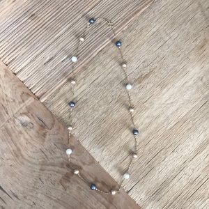 14k gold beaded necklace